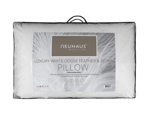 Neuhaus White Goose Feather and Down Pillow